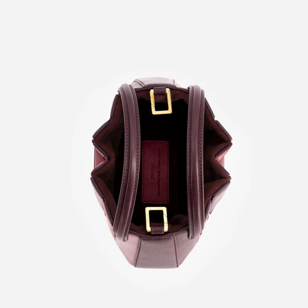 Mlouye Mini Sera Tote in Cranberry | Mini Bags | Coveti