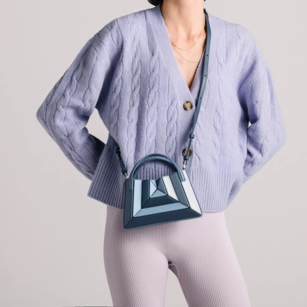 Mlouye Mini Sera Tote in Denim | Mini Bags | Coveti