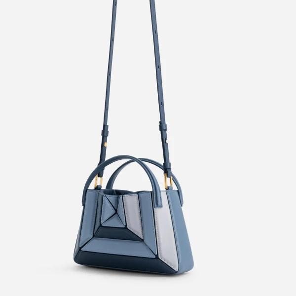 Mlouye Mini Sera Tote in Denim | Mini Bags | Coveti