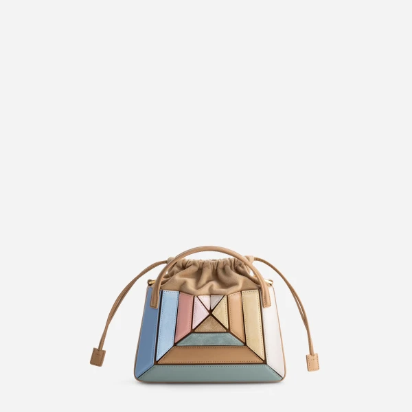 Mlouye Mini Sera Tote in Suede Gummy | Mini Bags | Coveti