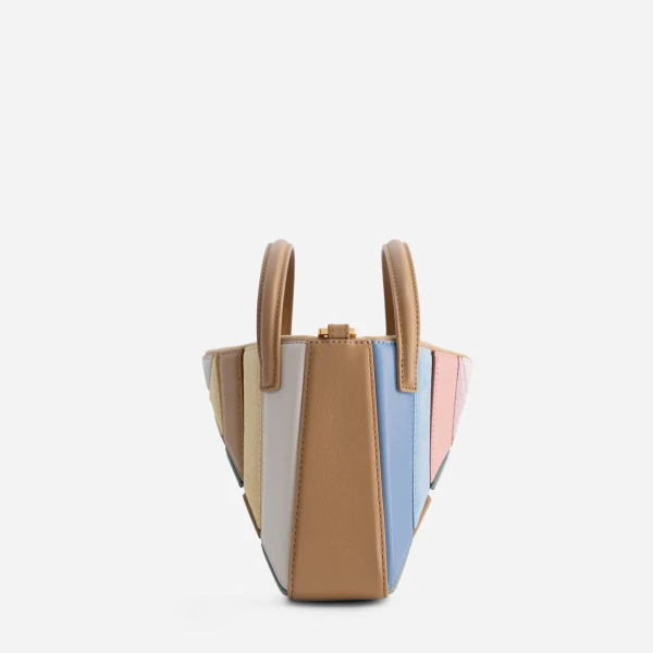 Mlouye Mini Sera Tote in Suede Gummy | Mini Bags | Coveti
