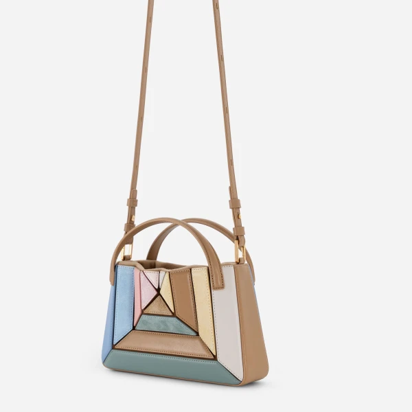 Mlouye Mini Sera Tote in Suede Gummy | Mini Bags | Coveti