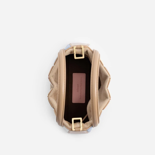 Mlouye Mini Sera Tote in Suede Gummy | Mini Bags | Coveti