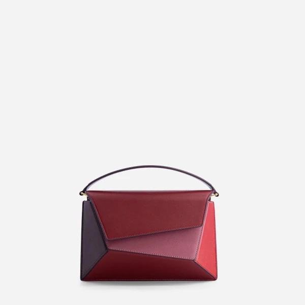 Mlouye Naomi Bag in Cranberry | Shoulder & Crossbody Bags | Coveti