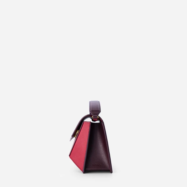 Mlouye Naomi Bag in Cranberry | Shoulder & Crossbody Bags | Coveti