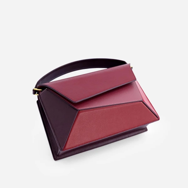Mlouye Naomi Bag in Cranberry | Shoulder & Crossbody Bags | Coveti