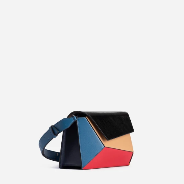 Mlouye Naomi Bag in Mondrian | Shoulder & Crossbody Bags | Coveti