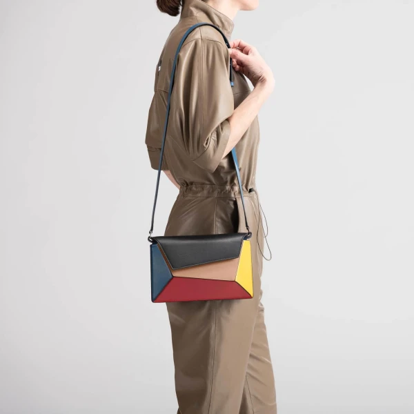 Mlouye Naomi Bag in Mondrian | Shoulder & Crossbody Bags | Coveti