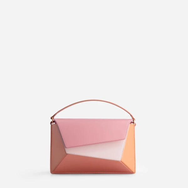 Mlouye Naomi Bag in Peach | Shoulder & Crossbody Bags | Coveti