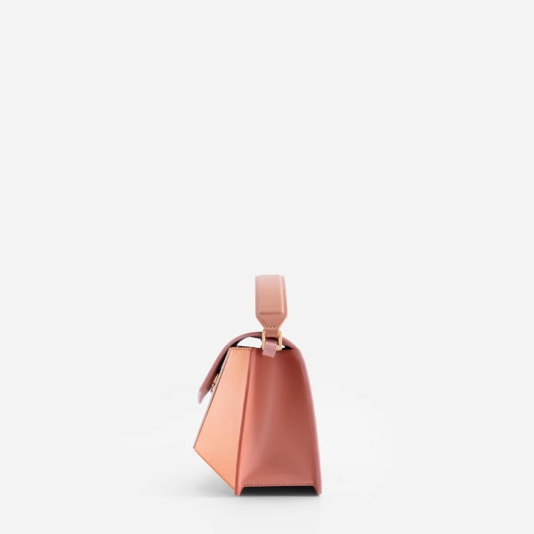 Mlouye Naomi Bag in Peach | Shoulder & Crossbody Bags | Coveti