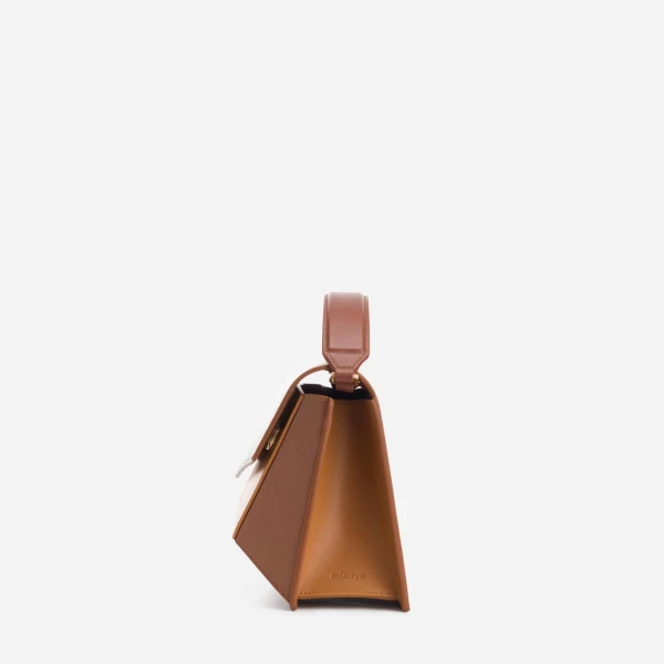 Mlouye Naomi Bag in Praline | Shoulder & Crossbody Bags | Coveti
