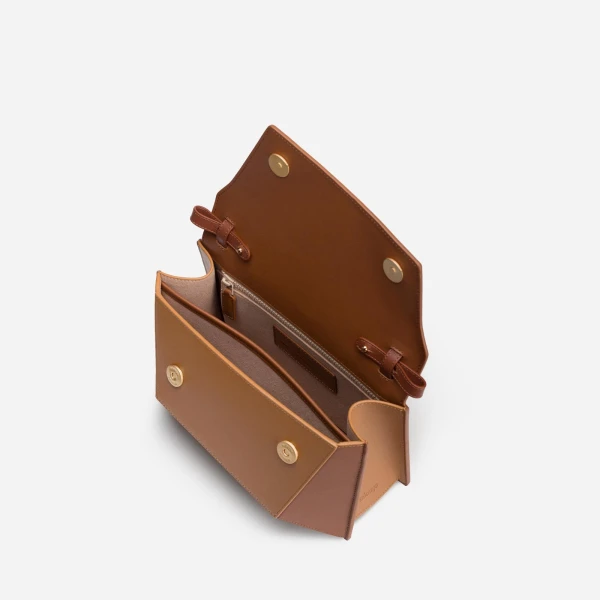 Mlouye Naomi Bag in Praline | Shoulder & Crossbody Bags | Coveti