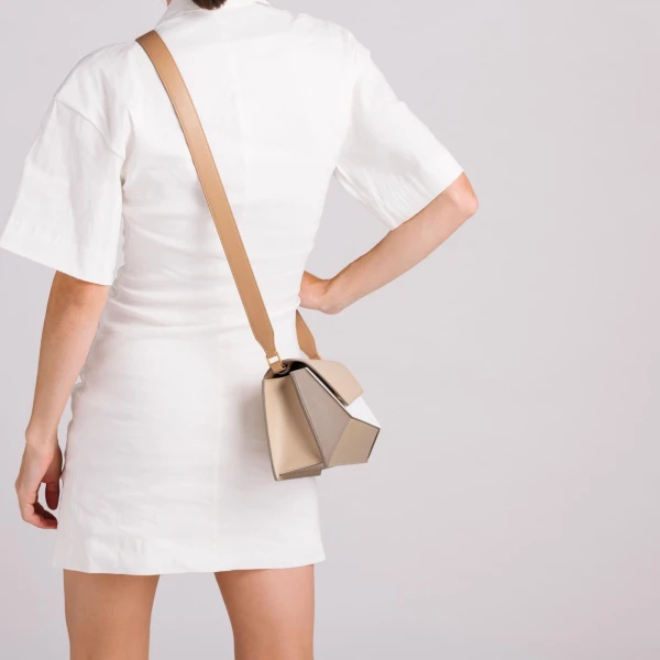Mlouye Naomi Bag in Praline | Shoulder & Crossbody Bags | Coveti