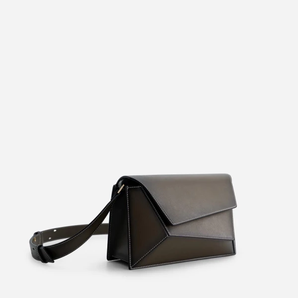 Mlouye Naomi Bag in Truffle Green | Shoulder & Crossbody Bags | Coveti