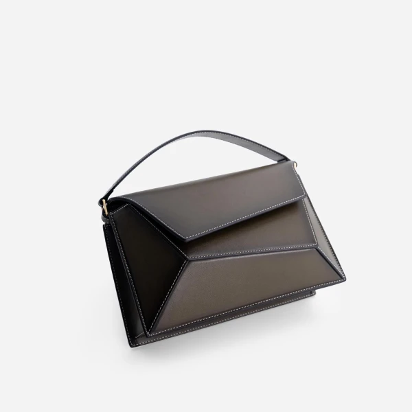 Mlouye Naomi Bag in Truffle Green | Shoulder & Crossbody Bags | Coveti