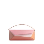 Mlouye Naomi Baguette Bag in Peach | Totes & Top-Handle Bags | Coveti