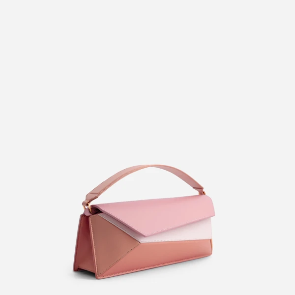 Mlouye Naomi Baguette Bag in Peach | Totes & Top-Handle Bags | Coveti