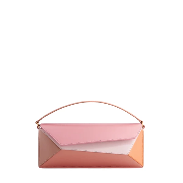 Naomi Baguette Bag in Peach