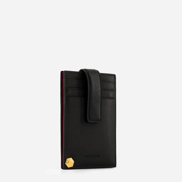 Mlouye Rotate Cardholder in Black | Wallets & Purses | Coveti