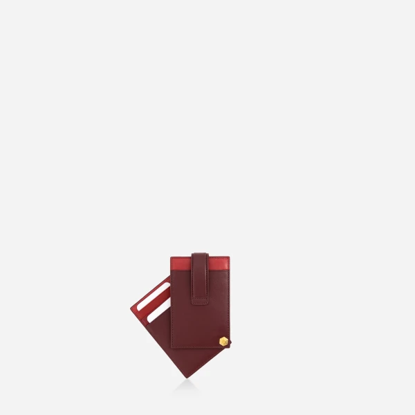 Mlouye Rotate Cardholder in Bordeaux | Wallets & Purses | Coveti