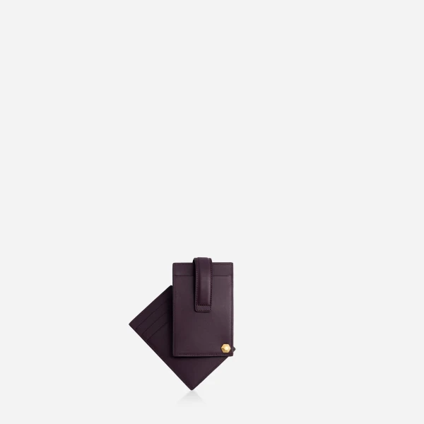 Mlouye Rotate Cardholder in Dark Grapes | Wallets & Purses | Coveti