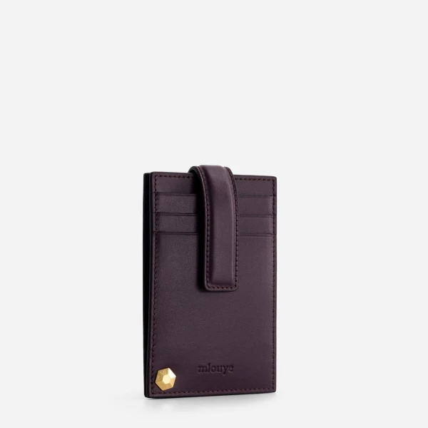 Mlouye Rotate Cardholder in Dark Grapes | Wallets & Purses | Coveti