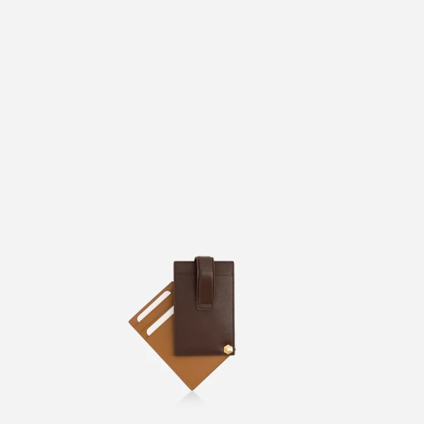 Mlouye Rotate Cardholder in Praline | Wallets & Purses | Coveti