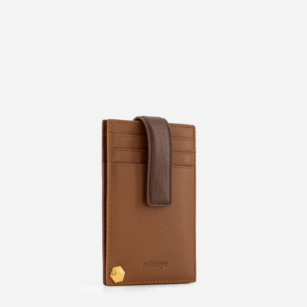 Mlouye Rotate Cardholder in Praline | Wallets & Purses | Coveti