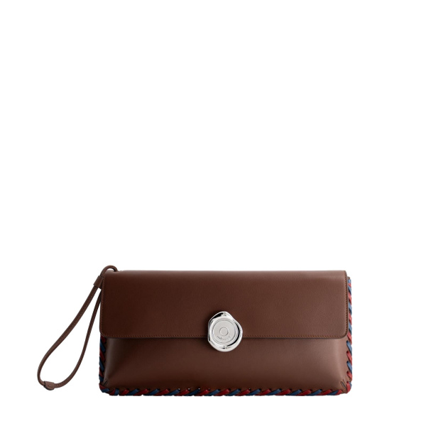 Mlouye Seal Clutch in Espresso | Clutch Bags | Coveti