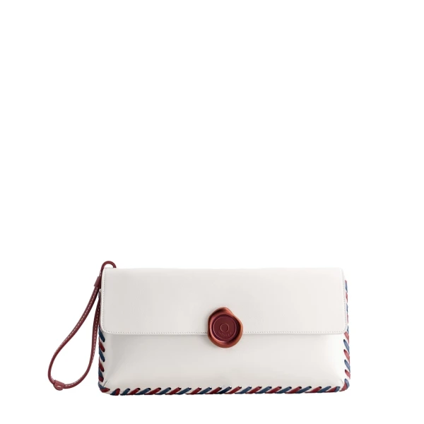 Seal Clutch in Off White