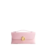 Mlouye Seal Double Clutch in Baby Pink | Clutch Bags | Coveti