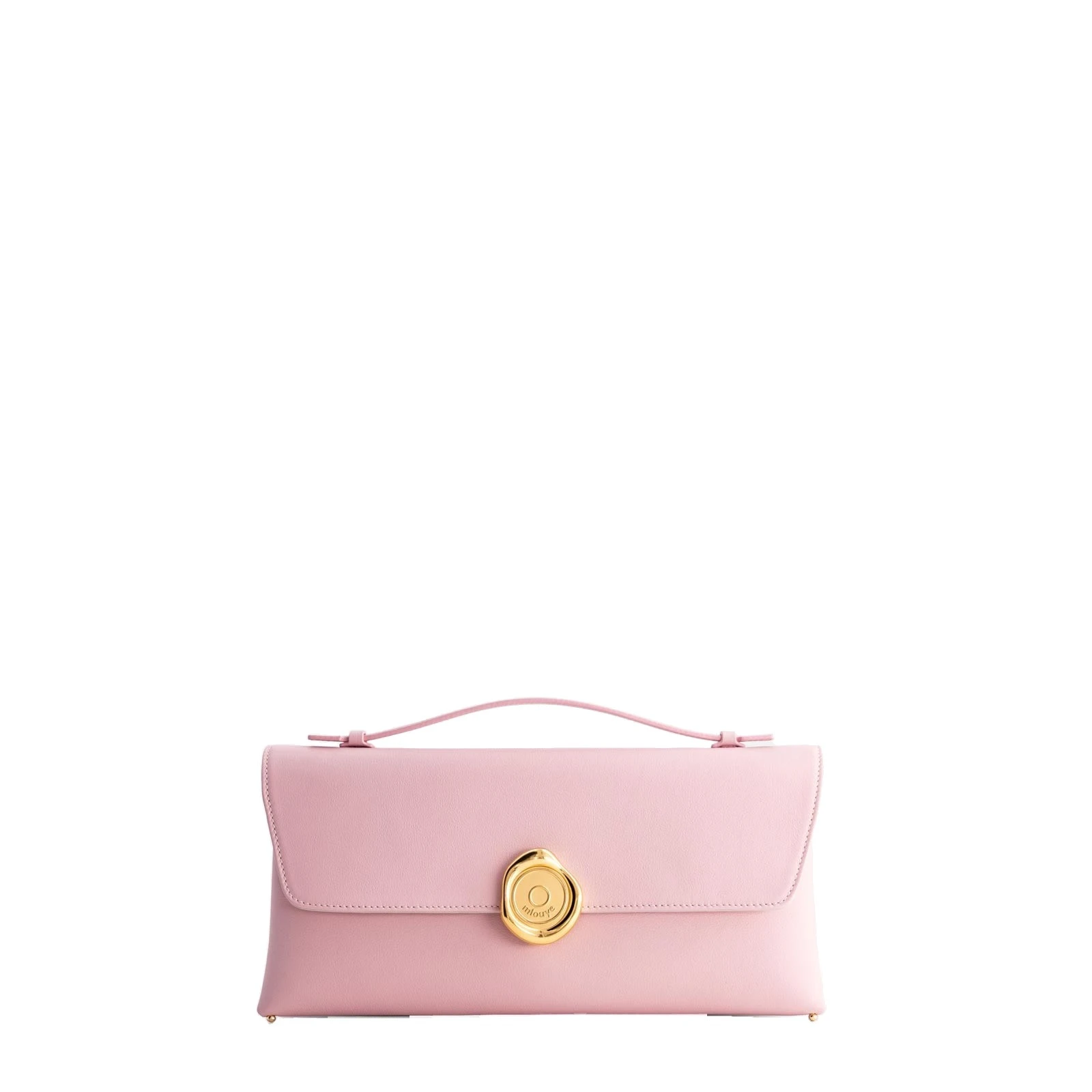 Mlouye Seal Double Clutch in Baby Pink Mlouye Seal Double Clutch in Baby Pink | Clutch Bags | Coveti