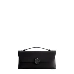 Mlouye Seal Double Clutch in Carbon | Clutch Bags | Coveti