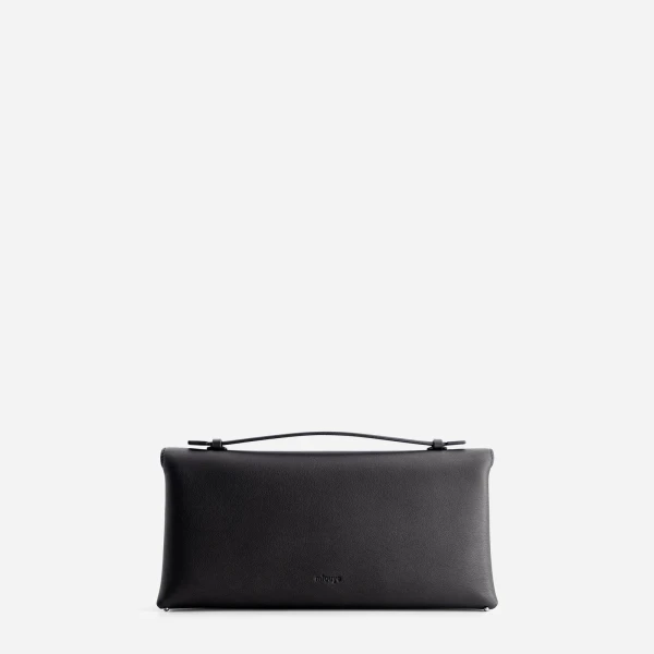 Mlouye Seal Double Clutch in Carbon | Clutch Bags | Coveti