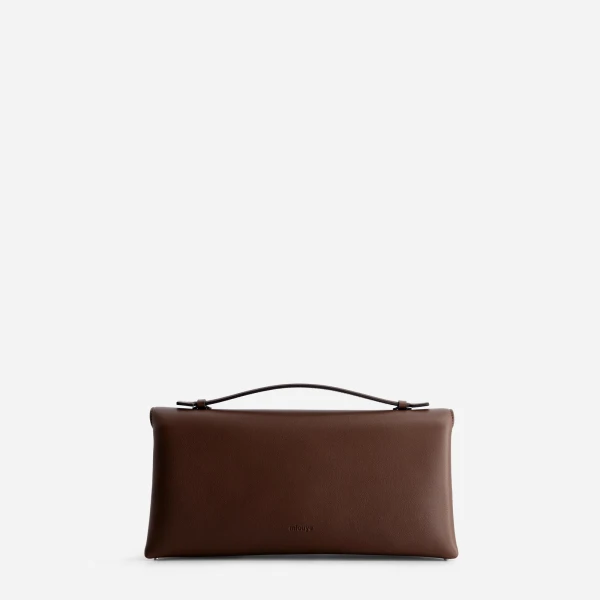 Mlouye Seal Double Clutch in Espresso | Clutch Bags | Coveti