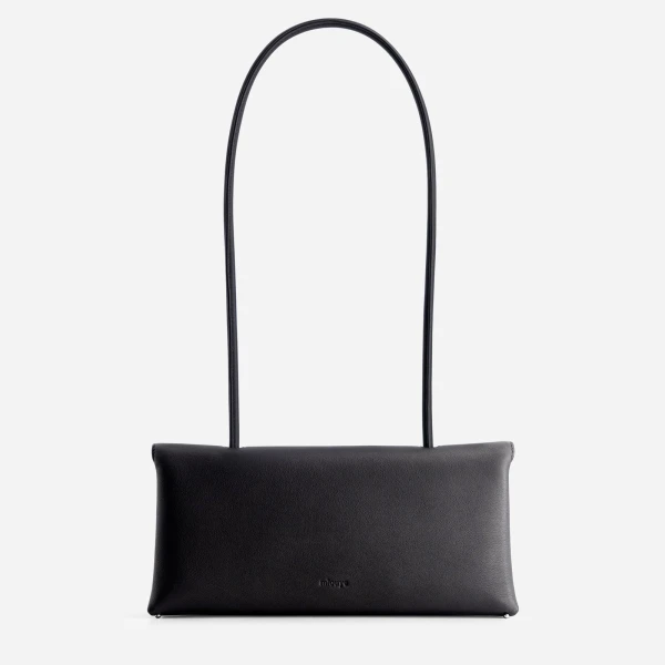 Mlouye Seal Flap Bag in Carbon | Shoulder & Crossbody Bags | Coveti