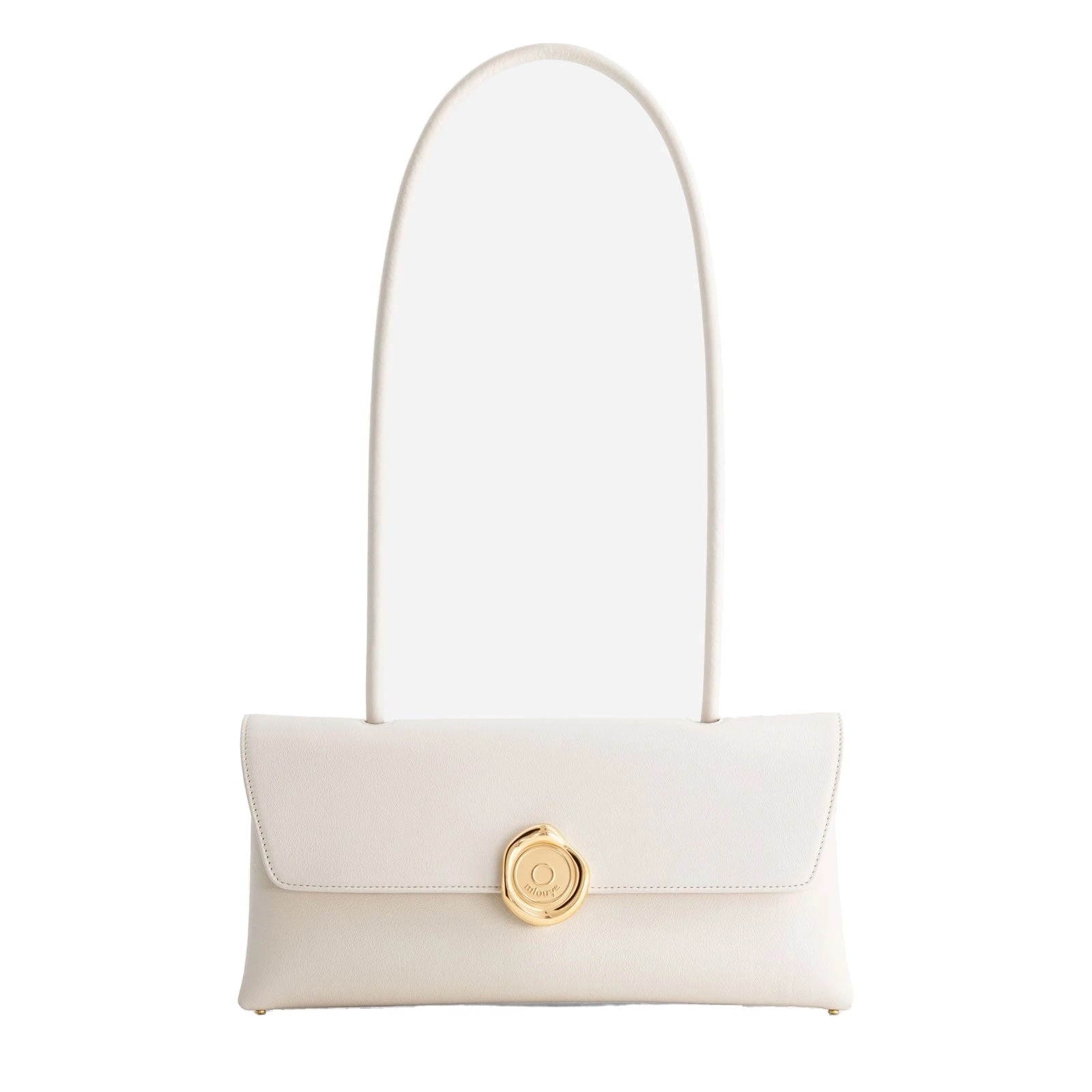 Mlouye Seal Flap Bag in Cream Mlouye Seal Flap Bag in Cream | Shoulder & Crossbody Bags | Coveti