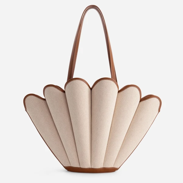 Mlouye Seashell Tote in Canvas | Totes & Top-Handle Bags | Coveti
