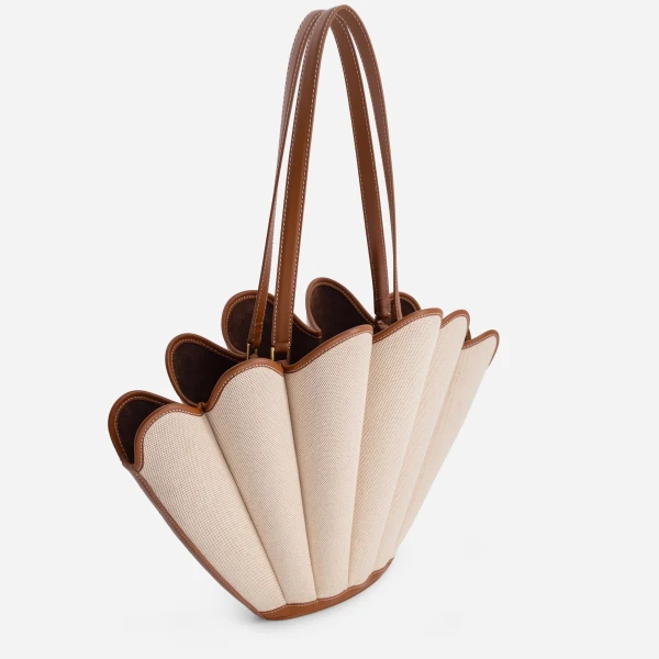 Mlouye Seashell Tote in Canvas | Totes & Top-Handle Bags | Coveti