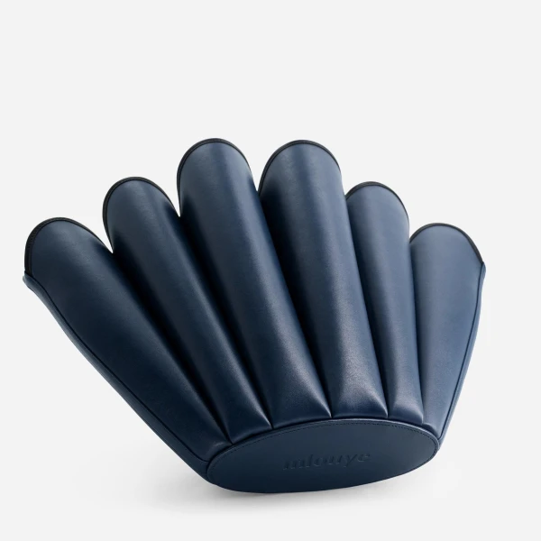 Mlouye Seashell Tote in Navy | Totes & Top-Handle Bags | Coveti