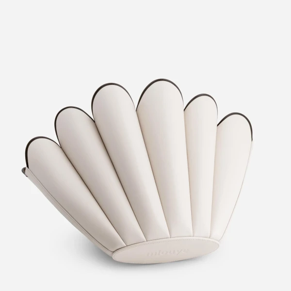 Mlouye Seashell Tote in Off White | Totes & Top-Handle Bags | Coveti