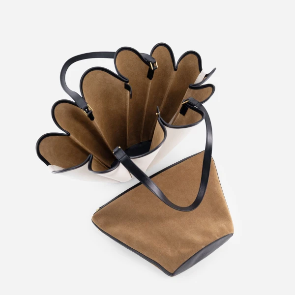 Mlouye Seashell Tote in Off White | Totes & Top-Handle Bags | Coveti