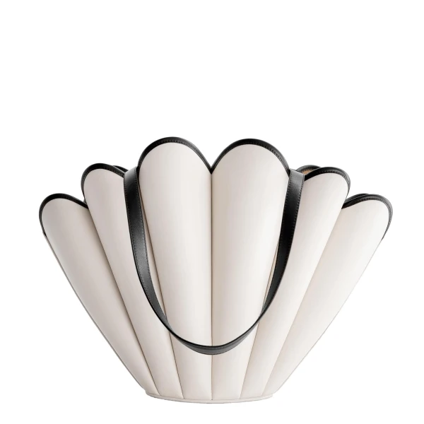 Mlouye Seashell Tote in Off White | Totes & Top-Handle Bags | Coveti