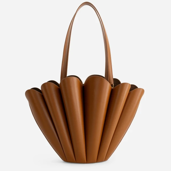 Mlouye Seashell Tote in Tan | Totes & Top-Handle Bags | Coveti