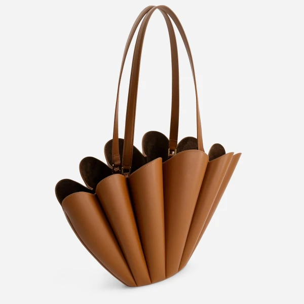 Mlouye Seashell Tote in Tan | Totes & Top-Handle Bags | Coveti