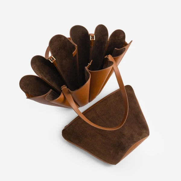 Mlouye Seashell Tote in Tan | Totes & Top-Handle Bags | Coveti