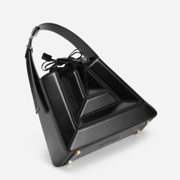Mlouye Sera Eclat Bag in Black | Shoulder & Crossbody Bags | Coveti
