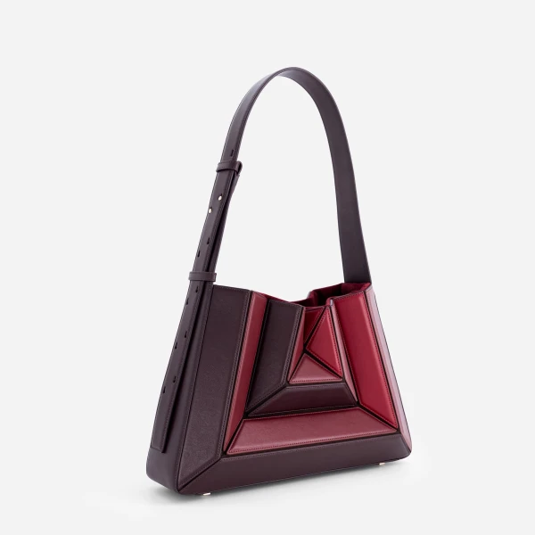 Mlouye Sera Eclat Bag in Cranberry | Shoulder & Crossbody Bags | Coveti