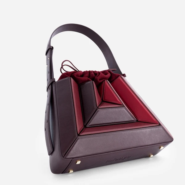 Mlouye Sera Eclat Bag in Cranberry | Shoulder & Crossbody Bags | Coveti