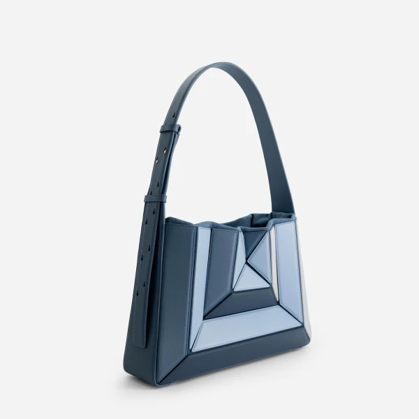Mlouye Sera Eclat Bag in Denim | Shoulder & Crossbody Bags | Coveti